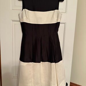 Kate Spade Black and Cream Mini Dress